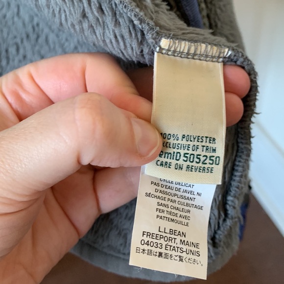 L.L. Bean fleece zip jacket, size large - Picture 10 of 11